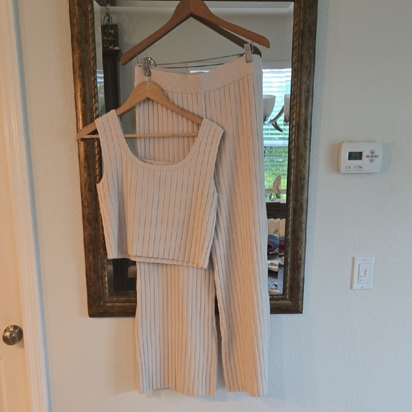 Sincerly Jules Pants - Sincerely Jules Cozy Warm Ribbed Knit Wide Leg Pants Set